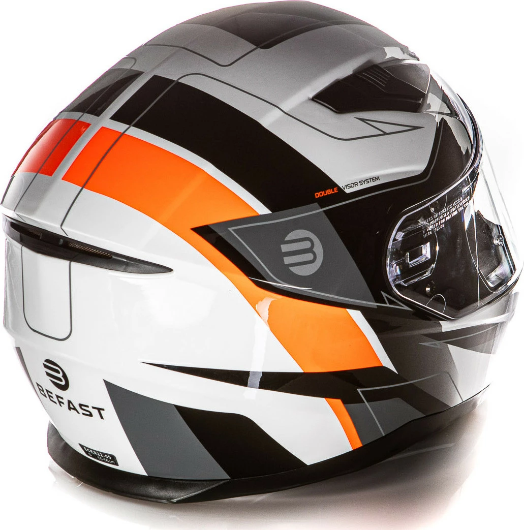 Kit Coppia Ventus Bianco Rosso - 2 Caschi Integrali Befast 6 Kit Coppia Ventus Bianco Rosso - 2 Caschi Integrali Befast - immagine 4