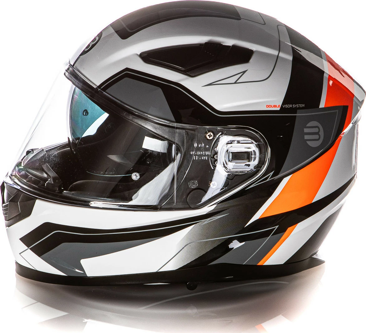 Kit Coppia Ventus Bianco Rosso - 2 Caschi Integrali Befast 5 Kit Coppia Ventus Bianco Rosso - 2 Caschi Integrali Befast - immagine 3