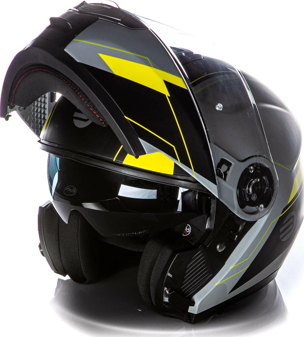 Kit Coppia Tank Grigio Giallo - 2 Caschi Modulari Befast Con Doppia Omologazione P/J 4 Kit Coppia Tank Grigio Giallo - 2 Caschi Modulari Befast Con Doppia Omologazione P/J - immagine 2