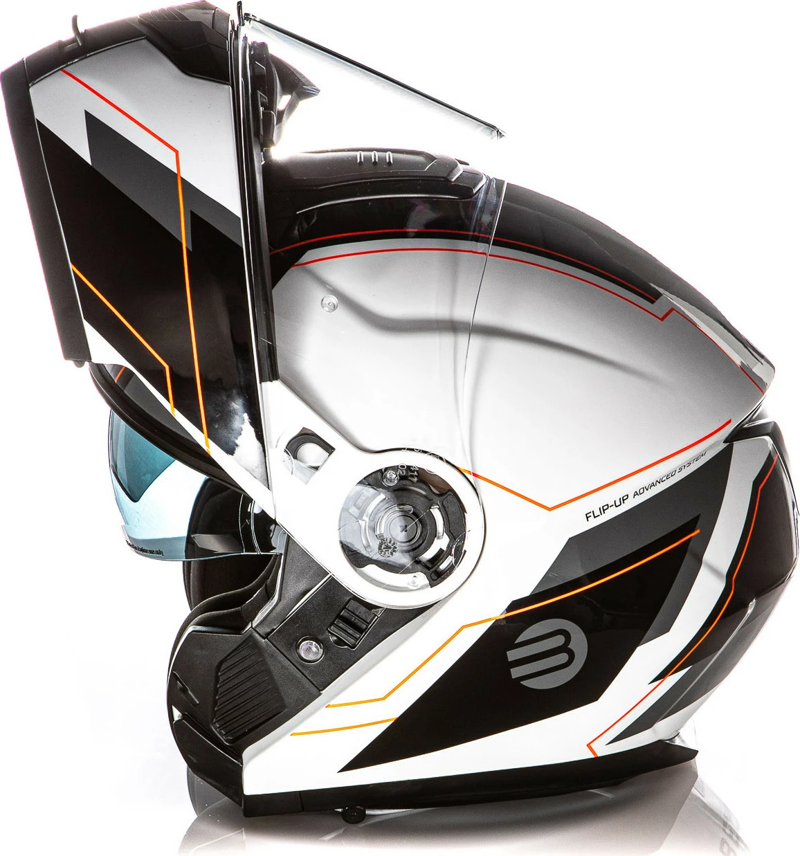 Kit Coppia Tank Bianco Nero - 2 Caschi Modulari Befast Con Doppia Omologazione P/J 5 Kit Coppia Tank Bianco Nero - 2 Caschi Modulari Befast Con Doppia Omologazione P/J - immagine 3