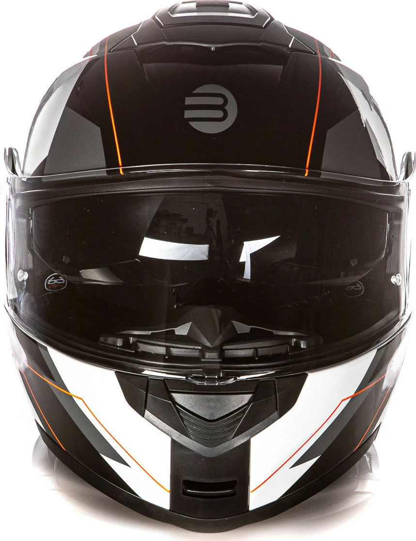 Kit Coppia Tank Bianco Nero - 2 Caschi Modulari Befast Con Doppia Omologazione P/J 8 Kit Coppia Tank Bianco Nero - 2 Caschi Modulari Befast Con Doppia Omologazione P/J - immagine 6