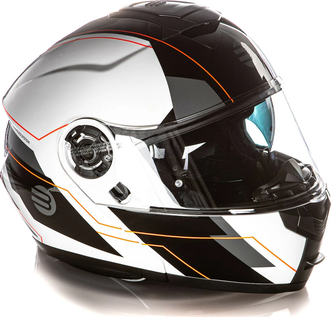 Kit Coppia Tank Bianco Nero - 2 Caschi Modulari Befast Con Doppia Omologazione P/J 11 Kit Coppia Tank Bianco Nero - 2 Caschi Modulari Befast Con Doppia Omologazione P/J - immagine 9