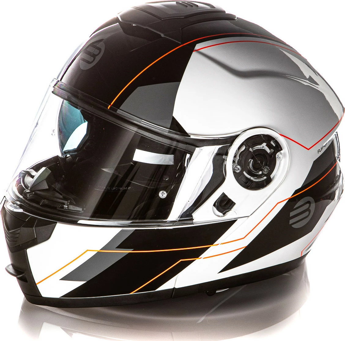 Kit Coppia Tank Bianco Nero - 2 Caschi Modulari Befast Con Doppia Omologazione P/J 9 Kit Coppia Tank Bianco Nero - 2 Caschi Modulari Befast Con Doppia Omologazione P/J - immagine 7