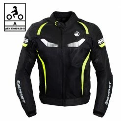 Giacca Moto Befast Airtech CE Certificata Nero Giallo