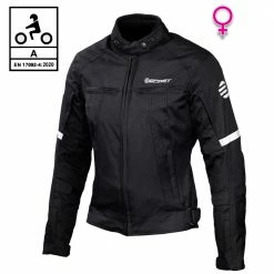 Giacca Moto Donna Touring Befast ALLTIME Lady CE Certificata 3 Strati Nero