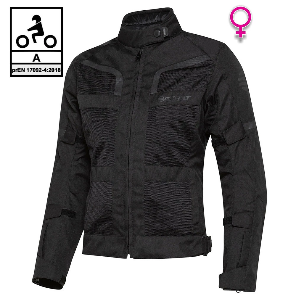 Giacca Moto Donna Touring Befast STEIN Lady CE Certificata 3 Strati Nero 3 Giacca Moto Donna Touring Befast STEIN Lady CE Certificata 3 Strati Nero