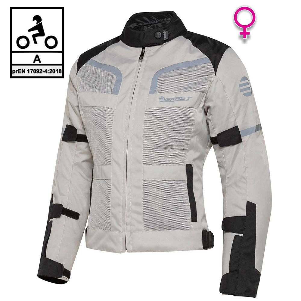 Giacca Moto Donna Touring Befast STEIN Lady CE Certificata 3 Strati Nero Grigio 3 Giacca Moto Donna Touring Befast STEIN Lady CE Certificata 3 Strati Nero Grigio