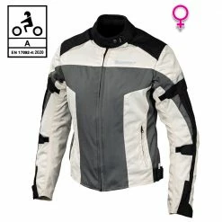 Giacca Moto Donna Befast STREET Lady CE Certificata Nero Grigio