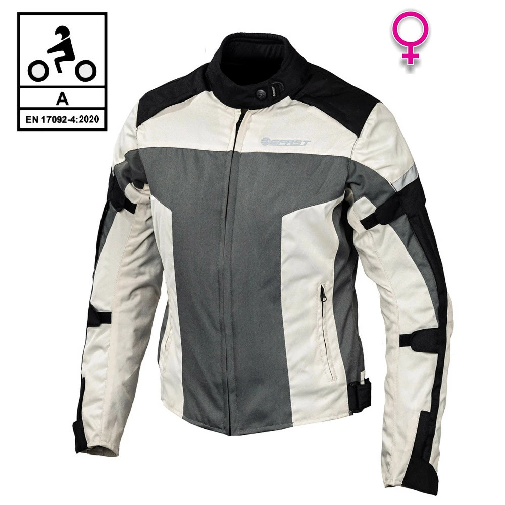 Giacca Moto Donna Befast STREET Lady CE Certificata Nero Grigio 3 Giacca Moto Donna Befast STREET Lady CE Certificata Nero Grigio