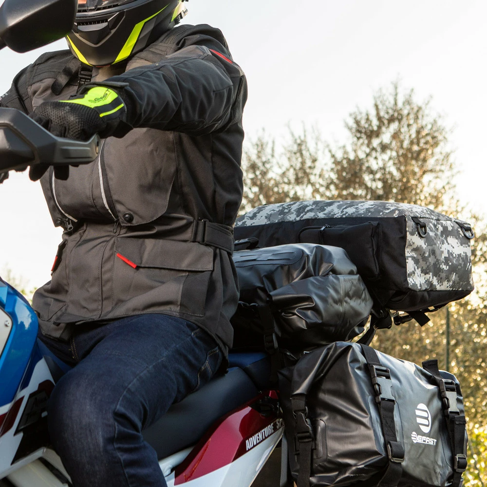 Borsa Zaino Da Sella Impermeabile Befast BJLA075 30 Litri Camouflage Grigio 7 Borsa Zaino Da Sella Impermeabile Befast BJLA075 30 Litri Camouflage Grigio - immagine 5