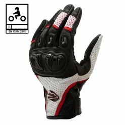 Guanti Moto Estivi Befast AIR RACER CE Certificati Nero Rosso