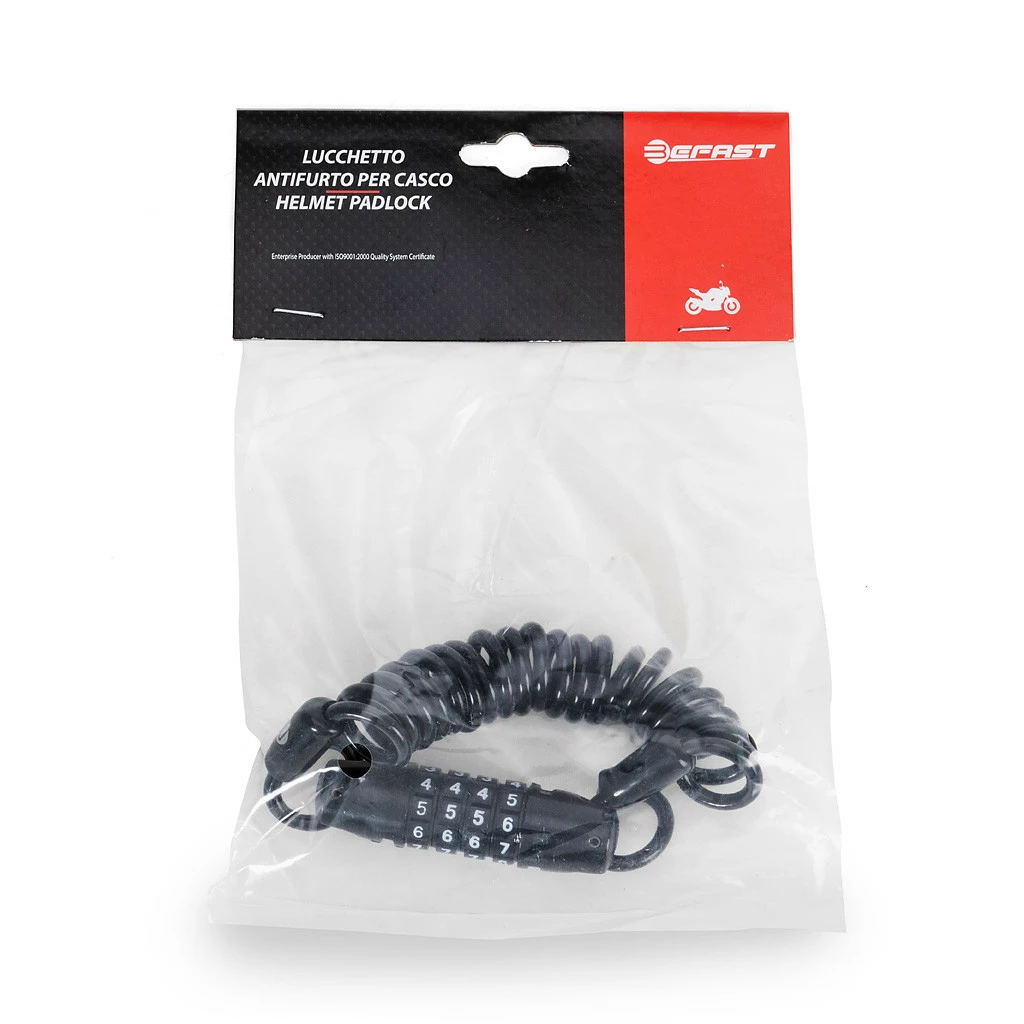 Antifurto Per Casco Befast Con Cavo Spirale 4 Antifurto Per Casco Befast Con Cavo Spirale - immagine 2