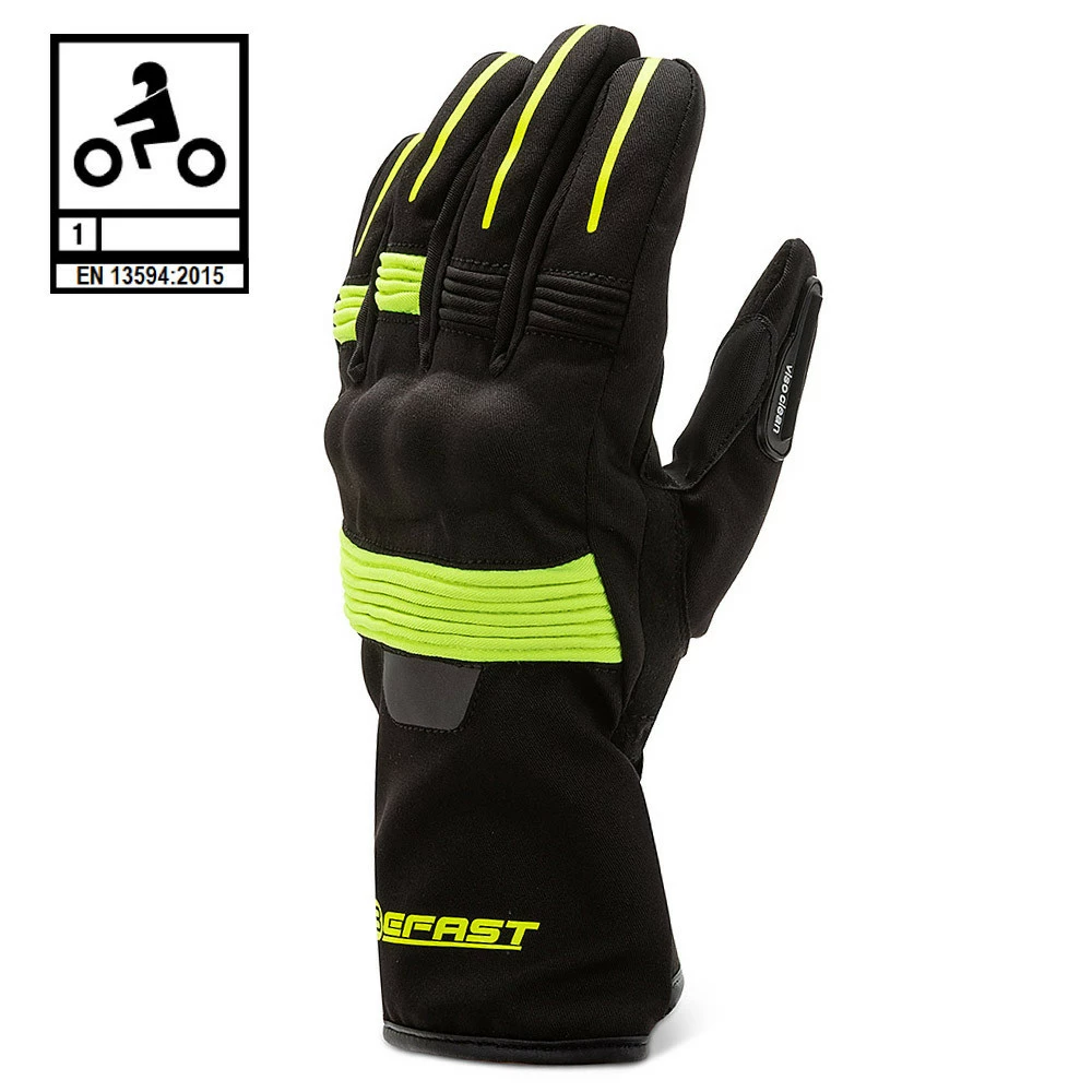 Guanti Moto Invernali Befast ARTIC CE Certificati Nero Giallo 3 Guanti Moto Invernali Befast ARTIC CE Certificati Nero Giallo