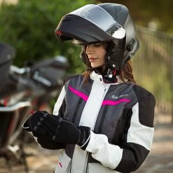 Giacca Moto Donna Befast BABYLON Lady CE Certificata Nero Grigio Chiaro -Negozio al dettaglio BEFAST 2022 babylon 1