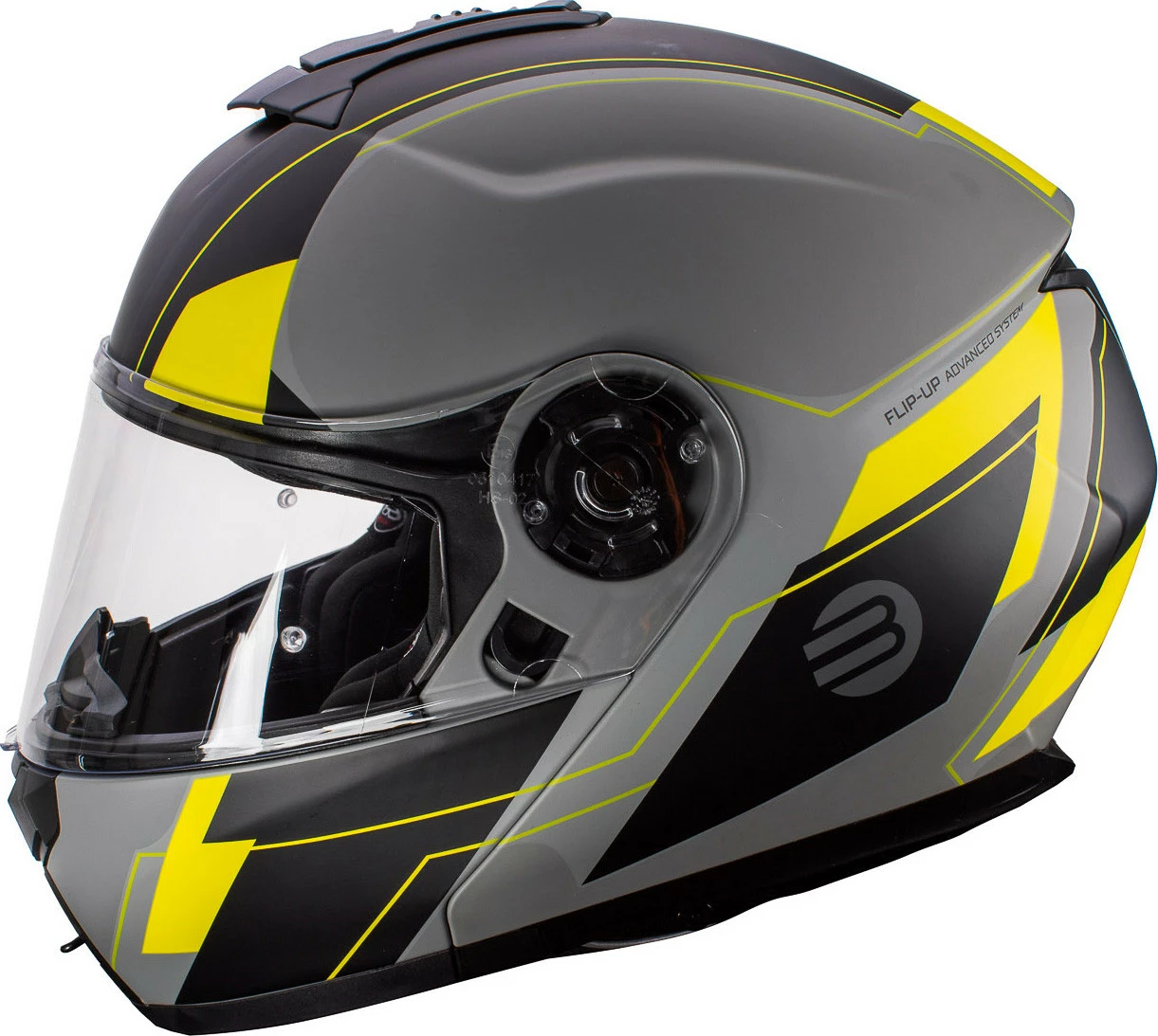 Casco Modulare Befast Tank Con Doppia Omologazione P/J Grigio Giallo 5 Casco Modulare Befast Tank Con Doppia Omologazione P/J Grigio Giallo - immagine 3