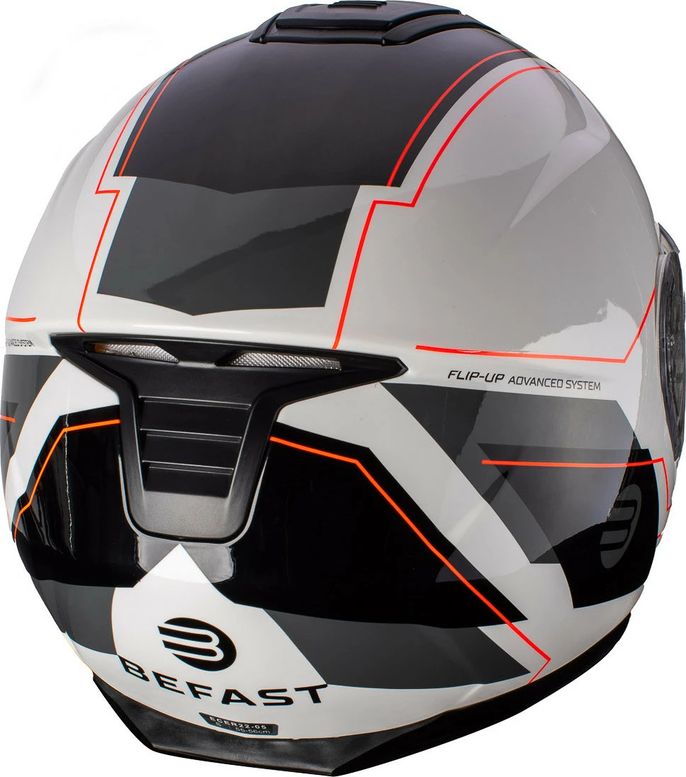 Casco Modulare Befast Tank Con Doppia Omologazione P/J Bianco Nero 6 Casco Modulare Befast Tank Con Doppia Omologazione P/J Bianco Nero - immagine 4