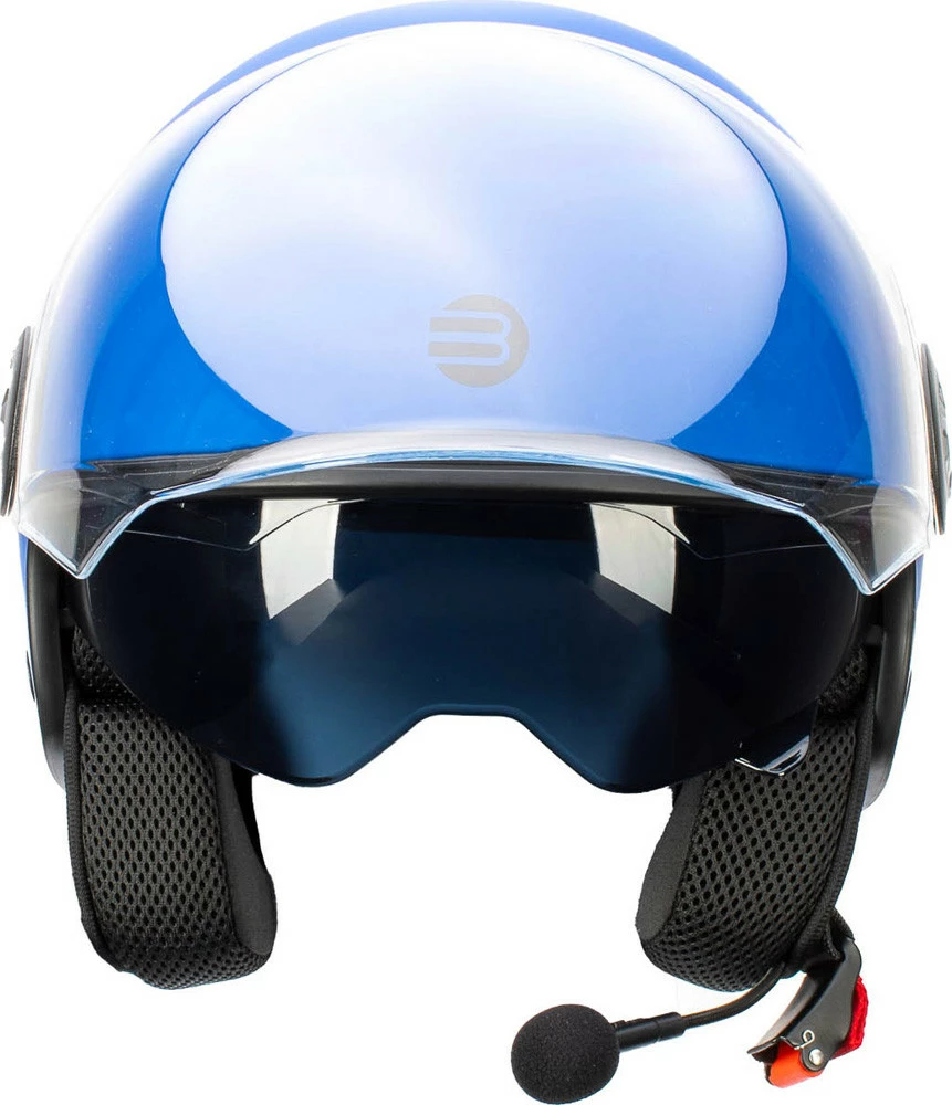 Casco Jet Befast Rapid Connect Blu Opaco Con Interfono Integrato 5 Casco Jet Befast Rapid Connect Blu Opaco Con Interfono Integrato - immagine 3