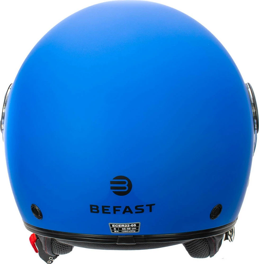 Casco Jet Befast Rapid Connect Blu Opaco Con Interfono Integrato 7 Casco Jet Befast Rapid Connect Blu Opaco Con Interfono Integrato - immagine 5