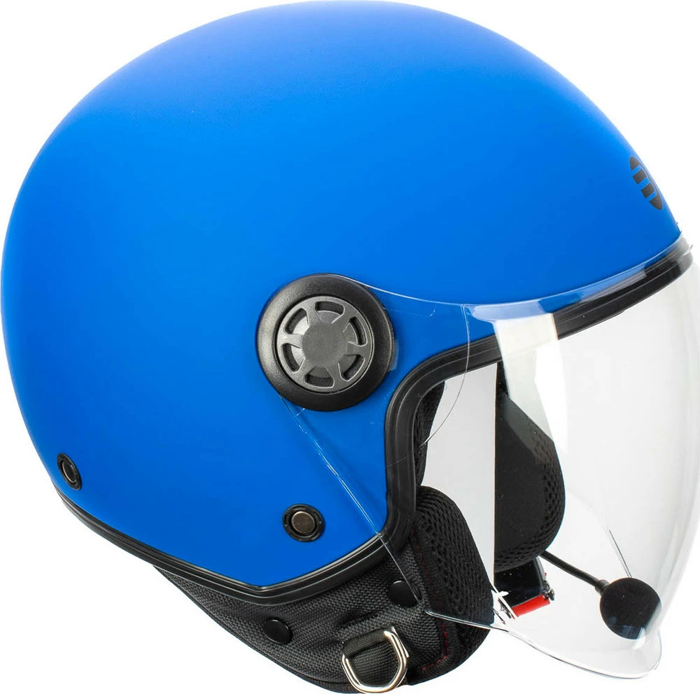 Casco Jet Befast Rapid Connect Blu Opaco Con Interfono Integrato 6 Casco Jet Befast Rapid Connect Blu Opaco Con Interfono Integrato - immagine 4