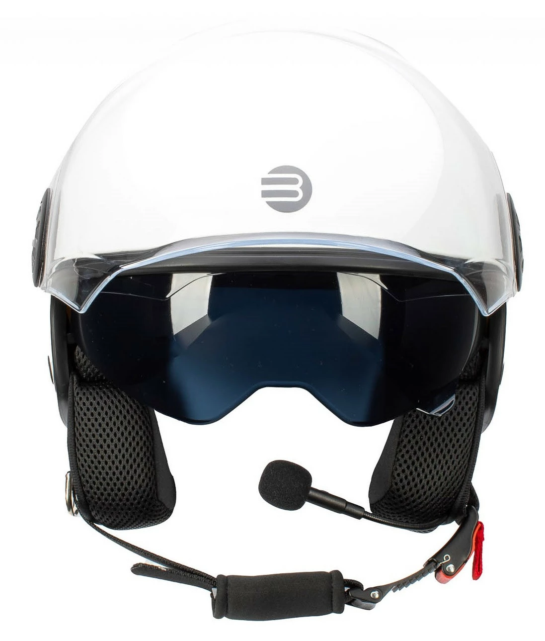 Casco Jet Befast Rapid Connect Bianco Con Interfono Integrato 4 Casco Jet Befast Rapid Connect Bianco Con Interfono Integrato - immagine 2