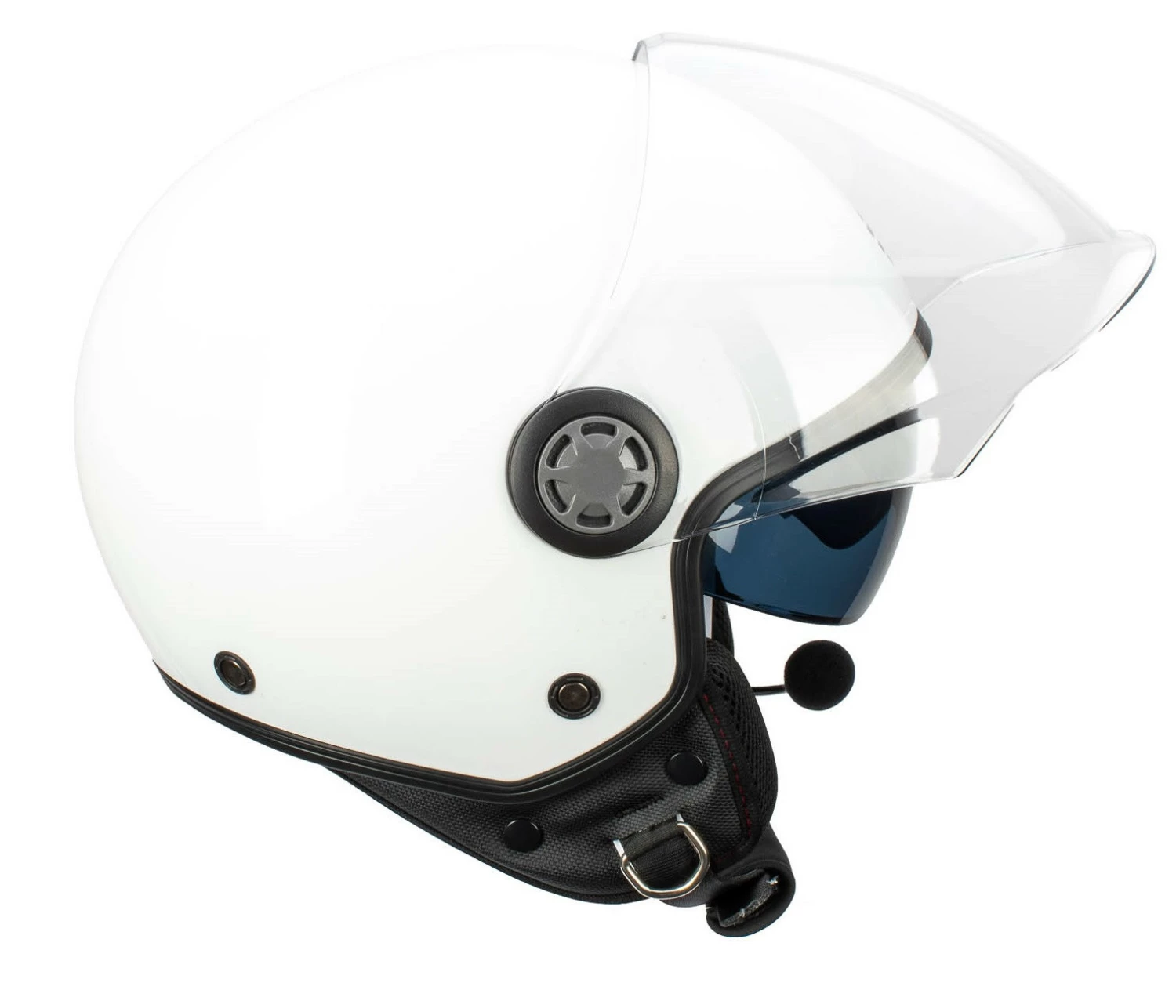 Casco Jet Befast Rapid Connect Bianco Con Interfono Integrato 5 Casco Jet Befast Rapid Connect Bianco Con Interfono Integrato - immagine 3