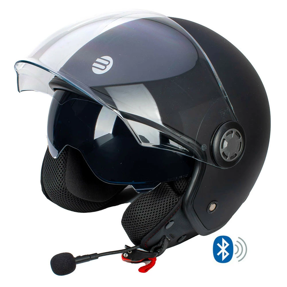 Casco Jet Befast Rapid Connect Nero Opaco Con Interfono Integrato 3 Casco Jet Befast Rapid Connect Nero Opaco Con Interfono Integrato