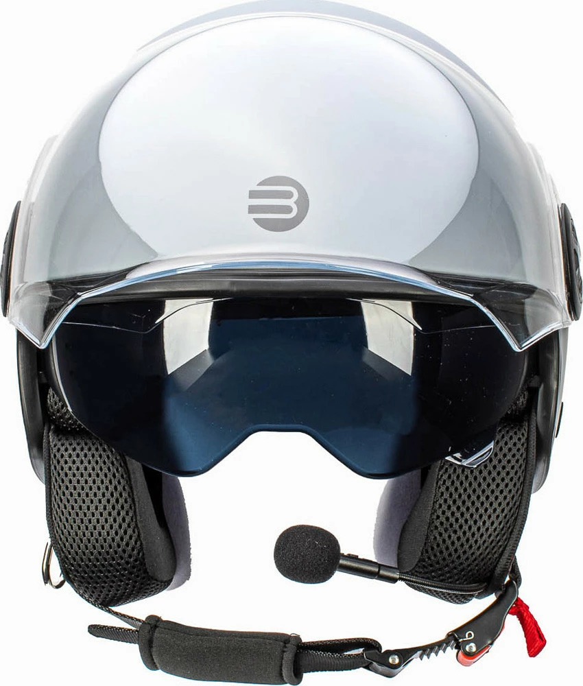 Casco Jet Befast Rapid Connect Grigio Opaco Con Interfono Integrato 4 Casco Jet Befast Rapid Connect Grigio Opaco Con Interfono Integrato - immagine 2