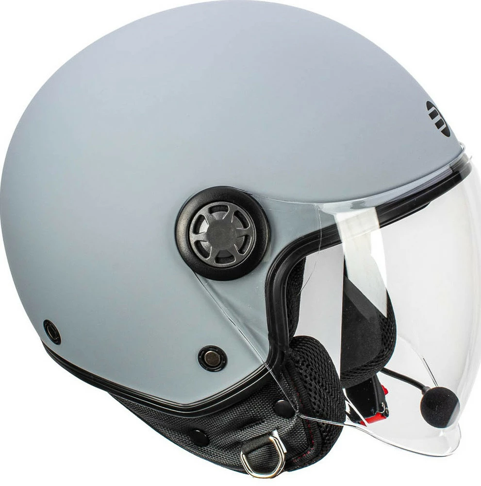 Casco Jet Befast Rapid Connect Grigio Opaco Con Interfono Integrato 5 Casco Jet Befast Rapid Connect Grigio Opaco Con Interfono Integrato - immagine 3