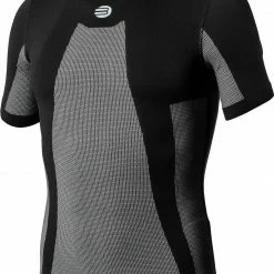 Maglia Intima Befast Manica Corta Made In Italy In Filo Di Carbonio Nero