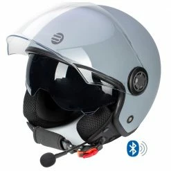 Casco Jet Befast Rapid Connect Grigio Opaco Con Interfono Integrato