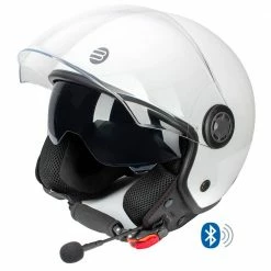 Casco Jet Befast Rapid Connect Bianco Con Interfono Integrato