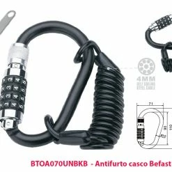 Antifurto Casco Befast In Stile Moschettone Con Cavo Spirale 8 Antifurto Casco Befast In Stile Moschettone Con Cavo Spirale -Negozio al dettaglio BEFAST 2022 btoa070unbkb antifurto casco befast 1