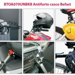 Antifurto Casco Befast In Stile Moschettone Con Cavo Spirale 9 Antifurto Casco Befast In Stile Moschettone Con Cavo Spirale -Negozio al dettaglio BEFAST 2022 btoa070unbkb antifurto casco befast 2