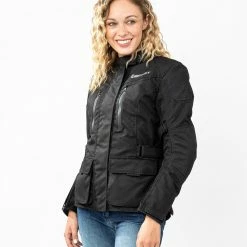 Giacca Moto Donna Befast BABYLON Lady CE Certificata Nero 21 Giacca Moto Donna Befast BABYLON Lady CE Certificata Nero -Negozio al dettaglio BEFAST 2022 busto shooting befast babylon nera 3