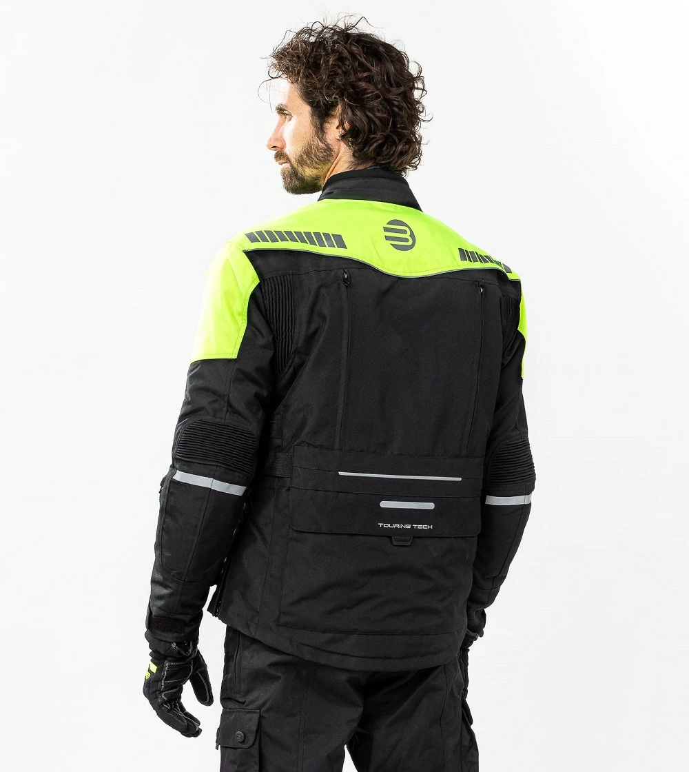 Kit Coppia Touring Tech CE Nero Giallo - Giacca Moto Certificata Befast Uomo + Donna 8 Kit Coppia Touring Tech CE Nero Giallo - Giacca Moto Certificata Befast Uomo + Donna - immagine 6