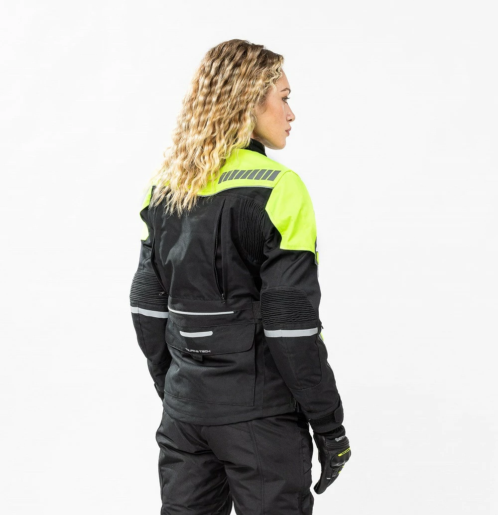 Giacca Moto Donna Touring Befast TOURING TECH Lady CE Certificata 3 Strati Nero Giallo 8 Giacca Moto Donna Touring Befast TOURING TECH Lady CE Certificata 3 Strati Nero Giallo - immagine 6