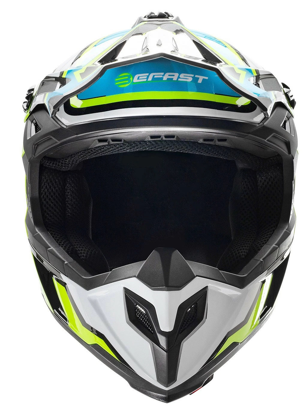 Casco Cross Befast Mud Line Blu Giallo Bianco 5 Casco Cross Befast Mud Line Blu Giallo Bianco - immagine 3