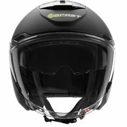 Casco Jet Befast Thunder Nero Opaco 8 Casco Jet Befast Thunder Nero Opaco -Negozio al dettaglio BEFAST 2022 caschi moto gsb nero opaco frontale