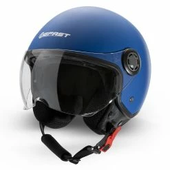 Kit Coppia Rapid II Blu Opaco - 2 Caschi Jet Befast Doppia Visiera -Negozio al dettaglio BEFAST 2022 casco jack befast blu diagonale 2