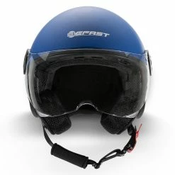 Casco Jet Befast Rapid II Doppia Visiera Blu Opaco 11 Casco Jet Befast Rapid II Doppia Visiera Blu Opaco -Negozio al dettaglio BEFAST 2022 casco jack befast blu fronte 1