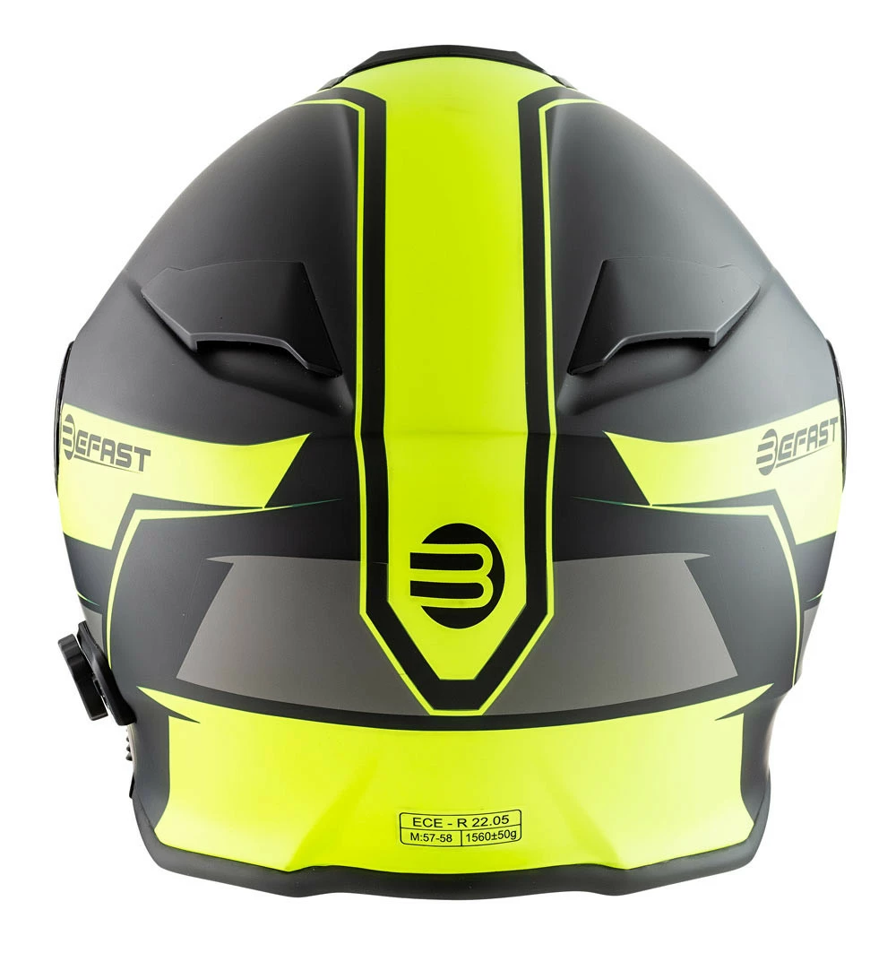 Casco Modulare Befast Connect Con Interfono Integrato Giallo Nero 6 Casco Modulare Befast Connect Con Interfono Integrato Giallo Nero - immagine 5