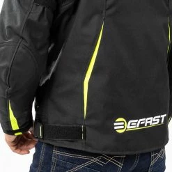 Giacca Moto Touring Befast BLUME CE 3 Strati Nero Giallo 19 Giacca Moto Touring Befast BLUME CE 3 Strati Nero Giallo -Negozio al dettaglio BEFAST 2022 dettaglio retro shooting befast blume nero giallo 2