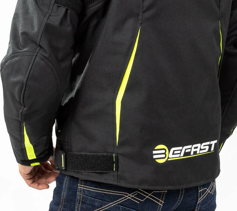 Giacca Moto Touring Befast BLUME CE 3 Strati Nero Giallo 11 Giacca Moto Touring Befast BLUME CE 3 Strati Nero Giallo - immagine 9