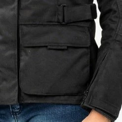 Giacca Moto Donna Befast BABYLON Lady CE Certificata Nero 29 Giacca Moto Donna Befast BABYLON Lady CE Certificata Nero -Negozio al dettaglio BEFAST 2022 dettaglio tasca shooting befast babylon nera