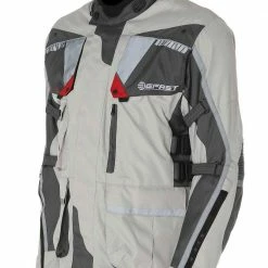 Kit Coppia Touring Tech CE Grigio - Giacca Moto Certificata Befast Uomo + Donna -Negozio al dettaglio BEFAST 2022 donnagrai1 1 1