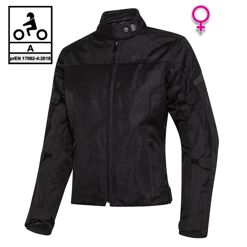 Giacca Moto Donna Estiva Befast DUNA Lady CE Certificata Nero 3 Giacca Moto Donna Estiva Befast DUNA Lady CE Certificata Nero