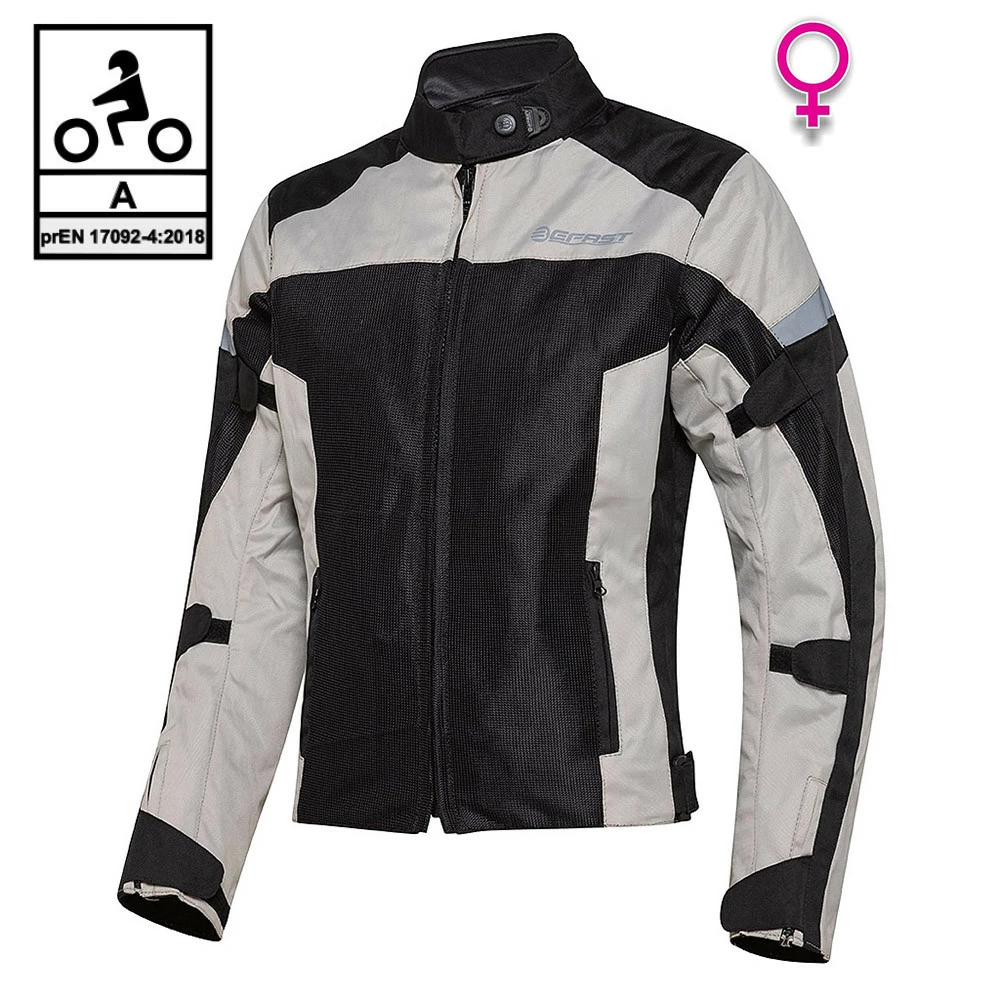 Giacca Moto Donna Estiva Befast DUNA Lady CE Certificata Nero Grigio 3 Giacca Moto Donna Estiva Befast DUNA Lady CE Certificata Nero Grigio