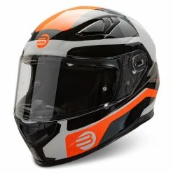 Casco Integrale Befast Flash Bianco Rosso Fluo