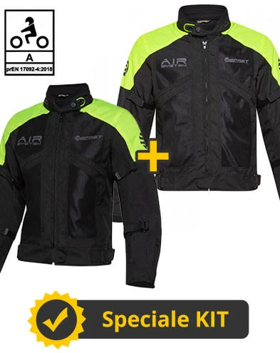 Kit Coppia Freezer Nero Giallo - Giacca Moto Estiva Befast Freezer Nero Giallo- Uomo + Donna 3 Kit Coppia Freezer Nero Giallo - Giacca Moto Estiva Befast Freezer Nero Giallo- Uomo + Donna