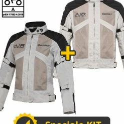Kit Coppia Freezer Grigio - Giacca Moto Estiva Befast Freezer Grigio - Uomo + Donna